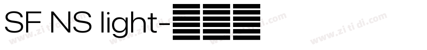 SF NS light字体转换 SF NS light字体转换